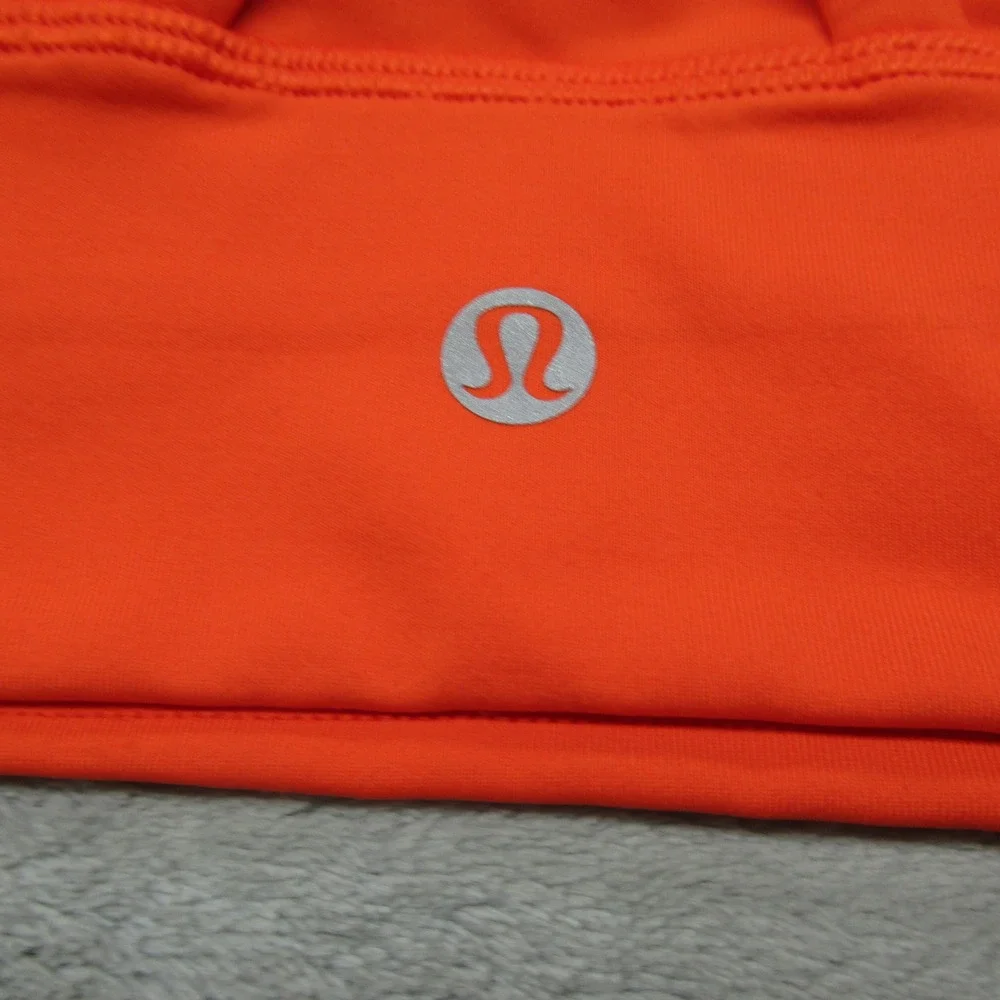 Lululemon Sports Bra‎ Womens 2 Orange Fitwall Denver Energy Longline Padded